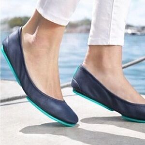 Tieks by Gavrieli Ballet Flats California Navy Size 6 with Box Like New